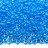 Бисер чешский PRECIOSA круглый 10/0 38665 прозрачный, голубая линия внутри, 5 грамм - Бисер чешский PRECIOSA круглый 10/0 38665 прозрачный, голубая линия внутри, 5 грамм