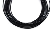 Шнур вощеный толщина 1,5мм, цвет черный, полиэфир, 53-002, 1 метр