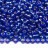 Бисер чешский PRECIOSA круглый 10/0 37059 синий радужный, серебряная линия внутри, 1 сорт, 50г - Бисер чешский PRECIOSA круглый 10/0 37059 синий радужный, серебряная линия внутри, 1 сорт, 50г