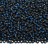 Бисер чешский PRECIOSA круглый 10/0 67100М матовый темно-синий, серебряная линия внутри, квадратное отверстие, 2 сорт, 50г - Бисер чешский PRECIOSA круглый 10/0 67100М матовый темно-синий, серебряная линия внутри, квадратное отверстие, 2 сорт, 50г