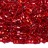 Бисер чешский PRECIOSA рубка 11/0 97070 красный, серебряная линия внутри, 50г - Бисер чешский PRECIOSA рубка 11/0 97070 красный, серебряная линия внутри, 50г