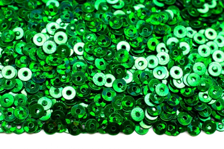 Пайетки круглые 3мм плоские, цвет 50104 зелёный/голографик, пластик, 1022-190, 10 грамм Пайетки круглые 3мм плоские, цвет 50104 зелёный/голографик, пластик, 1022-190, 10 грамм