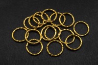Кольца соединительные 12х1мм, разъемные, граненные, цвет золото, железо, 13-100, 5г (около 17шт)