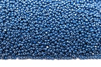 Бисер чешский PRECIOSA Граненый Шарлотта 13/0 38220 синий непрозрачный, около 10 грамм