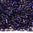 Бисер японский MIYUKI Delica цилиндр 11/0 DB-0609 темный пурпур, серебряная линия внутри, 5 грамм - Бисер японский MIYUKI Delica цилиндр 11/0 DB-0609 темный пурпур, серебряная линия внутри, 5 грамм
