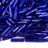Бисер японский TOHO Bugle Twisted стеклярус витой 9мм #0028 кобальт, серебряная линия внутри, 5 грамм - Бисер японский TOHO Bugle Twisted стеклярус витой 9мм #0028 кобальт, серебряная линия внутри, 5 грамм