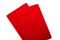 Фетр жёсткий 20х30см, цвет красный, толщина 3мм, 1021-068, 1 лист