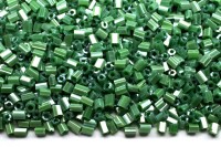 Бисер китайский рубка размер 11/0, цвет 0127 зелёный непрозрачный, блестящий, 450г