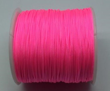 Шнур нейлоновый, толщина 1мм, цвет розовый яркий, материал нейлон, 29-072, 2 метра Шнур нейлоновый, толщина 1мм, цвет розовый яркий, материал нейлон, 29-072, 2 метра