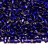 Бисер чешский PRECIOSA рубка 10/0 37100 синий, серебряная линия внутри, 50г - Бисер чешский PRECIOSA рубка 10/0 37100 синий, серебряная линия внутри, 50г
