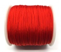 Шнур нейлоновый, толщина 1мм, цвет красный, нейлон, 50-003, 2 метра