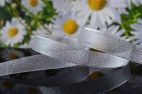 Лента металлизированная (парча) 20мм, цвет серебро, полиэстер/нейлон, 52-008, 1 метр
