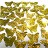 Пайетки Бабочки 22х18мм, цвет золотистый, , 20г - Пайетки №22 Бабочки, размер 22*18мм, цвет золото (7), 20 г