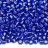 Бисер японский TOHO круглый 8/0 #0035 сапфир, серебряная линия внутри, 10 грамм - Бисер японский TOHO круглый 8/0 #0035 сапфир, серебряная линия внутри, 10 грамм