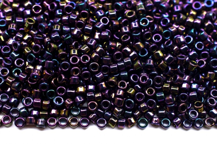 Бисер японский TOHO Treasure цилиндрический 11/0 #0085 пурпурный, металлизированный ирис, 5 грамм Бисер японский TOHO Treasure цилиндрический 11/0 #0085 пурпурный, металлизированный ирис, 5 грамм