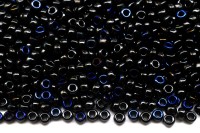 Бисер японский MIYUKI круглый 15/0 #55031 Black Azuro, непрозрачный, 10 грамм