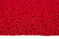 Бисер японский MIYUKI круглый 15/0 #0408F красный, матовый непрозрачный, 10 грамм