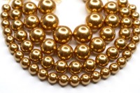 Жемчуг Swarovski 5810 #306 12мм Crystal Bright Gold Pearl, 5810-12-306, 1шт