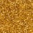 Бисер Гонконг 10/0 2,3мм цвет 31 золотой, серебряная линия внутри, около 95г - Бисер Гонконг 10/0 2,3мм цвет 31 золотой, серебряная линия внутри, 100г