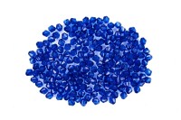 Бусины акриловые Биконус 4х4мм, цвет синий прозрачный, 540-321, 10г (около 210шт)