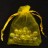 Сумочка из органзы подарочная 7х9см, цвет желтый, 36-012, 1шт - Сумочка из органзы подарочная 7х9см, цвет желтый, 36-012, 1шт