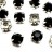 Шатоны Astra 7мм пришивные в оправе, цвет 38 черный/серебро, стекло/латунь, 62-142, 20шт - Шатоны Astra 7мм пришивные в оправе, цвет 38 черный/серебро, стекло/латунь, 62-142, 20шт