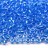 Бисер чешский PRECIOSA круглый 10/0 38936 прозрачный, синяя перламутровая линия внутри, 5 грамм - Бисер чешский PRECIOSA круглый 10/0 38936 прозрачный, синяя перламутровая линия внутри, 5 грамм