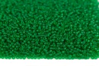 Бисер японский MIYUKI круглый 15/0 #0146F зеленый, матовый прозрачный, 10 грамм