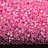Бисер японский MIYUKI круглый 11/0 #0643 розовый, алебастр/серебряная линия внутри, 10 грамм - Бисер японский MIYUKI круглый 11/0 #0643 розовый, алебастр/серебряная линия внутри, 10 грамм