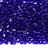 Бисер чешский PRECIOSA Богемский граненый, рубка 9/0 30100 синий прозрачный блестящий, около 10 грамм - Бисер чешский PRECIOSA Богемский граненый, рубка 9/0 30100 синий прозрачный блестящий, около 10 грамм