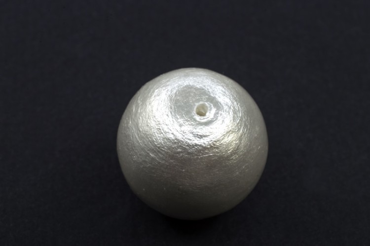 Хлопковый жемчуг Miyuki Cotton Pearl 20мм, цвет White, 744-013, 1шт Хлопковый жемчуг Miyuki Cotton Pearl 20мм, цвет White, 744-013, 1шт