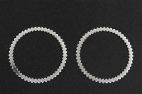 LUX Коннектор Круг 30х0,5мм, цвет серебро, латунь, 925 серебро, 14-206, 2шт
