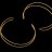 Основа для браслета 60мм, цвет золото, латунь, 18К позолота, 16-060, 1шт - Основа для браслета 60мм, цвет золото, латунь, 18К позолота, 16-060, 1шт