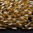 Бисер японский Miyuki Twisted Bugle 2,7х12мм #0003 золото, серебряная линия внутри, 10 грамм - Бисер японский Miyuki Twisted Bugle 2,7х12мм #0003 золото, серебряная линия внутри, 10 грамм