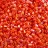 Бисер японский MATSUNO рубка 11/0 2CUT 734R, цвет красный радужный, 10г - Бисер японский MATSUNO рубка 11/0 2CUT 734R, цвет красный радужный, 10г