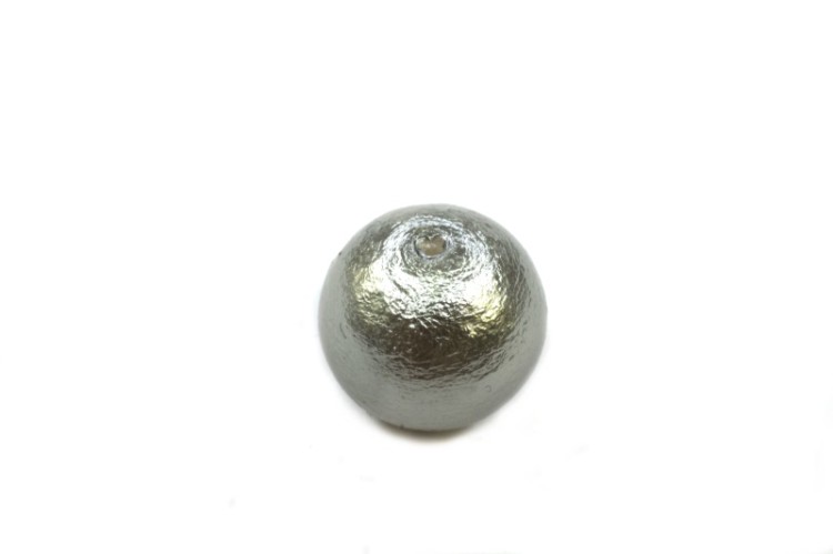 Хлопковый жемчуг Miyuki Cotton Pearl 12мм, цвет Gray, 744-011, 1шт Хлопковый жемчуг Miyuki Cotton Pearl 12мм, цвет Gray, 744-011, 1шт