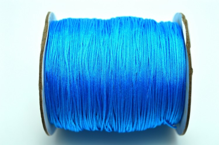 Шнур нейлоновый, толщина 1мм, цвет голубой, материал нейлон, 29-061, 2 метра Шнур нейлоновый, толщина 1мм, цвет голубой, материал нейлон, 29-061, 2 метра