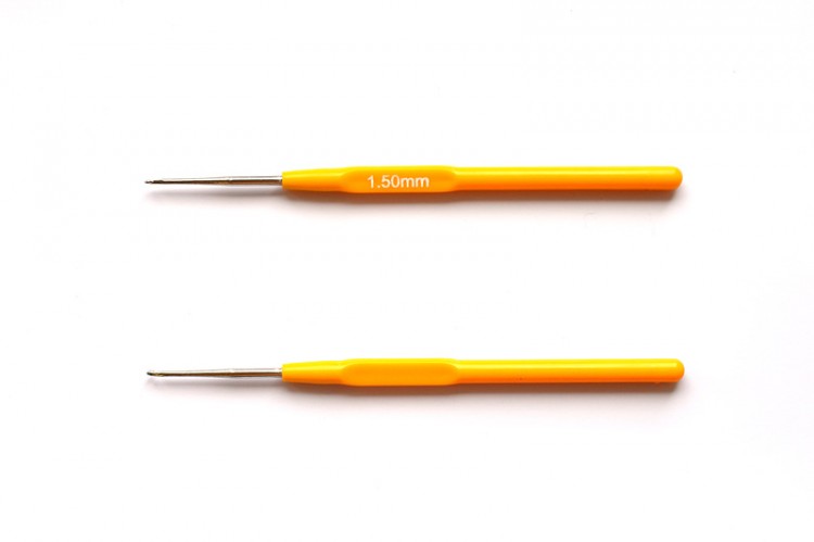 Крючок для вязания 1,5мм с пластиковой ручкой, 150мм, Китай, , 1шт Крючок для вязания 1,5мм с пластиковой ручкой, 150мм, Китай, , 1шт