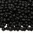 Бисер MIYUKI Drops 3,4мм #0401F черный, матовый непрозрачный, 10 грамм - Бисер MIYUKI Drops 3,4мм #0401F черный, матовый непрозрачный, 10 грамм