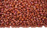 Бисер японский TOHO круглый 8/0 #2641F оранжевый, матовый радужный Semi Glazed, 10 грамм