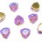Кристалл Триллиант в оправе 12мм, цвет violet/золото, стекло, 26-337, 1шт - Кристалл Триллиант в оправе 12мм, цвет violet/золото, стекло, 26-337, 1шт