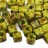 Бисер японский TOHO Cube кубический 4мм #Y310 кислое яблоко, hybrid Пикассо, 5 грамм - Бисер японский TOHO Cube кубический 4мм #Y310 кислое яблоко, hybrid Пикассо, 5 грамм