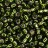 Бисер японский TOHO круглый 6/0 #0037 оливковый, серебряная линия внутри, 10 грамм - Бисер японский TOHO круглый 6/0 #0037 оливковый, серебряная линия внутри, 10 грамм