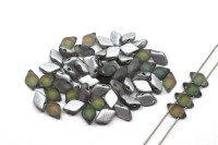 Бусины GemDuo 8х5мм, отверстие 0,8мм, цвет 00030/28172 Backlit Petroleum матовый, 709-163, 10г (около 64шт)