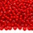 Бисер чешский PRECIOSA круглый 8/0 95076 красный прозрачный, белая линия внутри, 50г - Бисер чешский PRECIOSA круглый 8/0 95076 красный прозрачный, белая линия внутри, 50г
