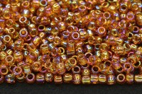 Бисер японский TOHO круглый 8/0 #0162C топаз, радужный прозрачный 10 грамм