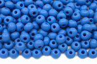 Бисер чешский PRECIOSA круглый 6/0 22m20 матовый лазурный синий, PermaLux, 50г