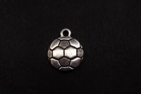 Подвеска TierraCast Футбольный мяч 19х16мм, отверстие 2,5мм, цвет античное серебро, 94-2463-12, 1шт