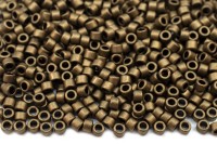 Бисер японский MIYUKI Delica цилиндр 11/0 DB-0322 темное золото, матовый металлизированный, 5 грамм