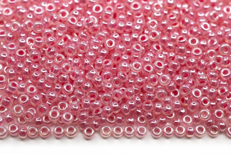Бисер японский MIYUKI круглый 11/0 #0535 розовая гвоздика, цейлон, 10 грамм Бисер японский MIYUKI круглый 11/0 #0535 розовая гвоздика, цейлон, 10 грамм